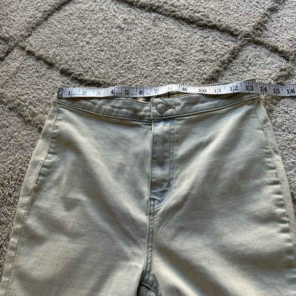 Free People We The Free jeans High Rise Youthquake super Flare Light Wash 27 - Picture 7 of 13